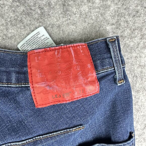 Levis Engineered LEJ 570 Premium Jeans Mens 31 Twisted Baggy Dark Wash Anime Art - Picture 8 of 16